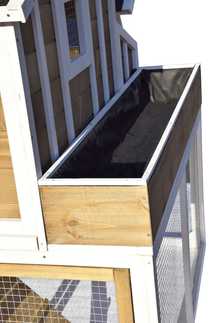 dobar Hühnerstall mit Gehege, Salatbeet, Legebox